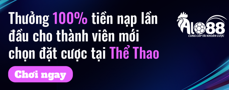 Thưởng 100% lên đến 3 Triệu VNĐ